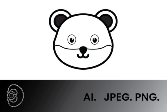 Black and White Animal Fox Head: A Bold Graphic for Modern Branding