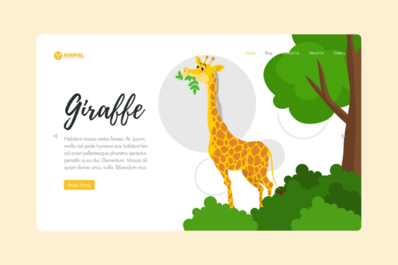 Bring a Playful Edge to Your Projects with Giraffe Animal Illustrations