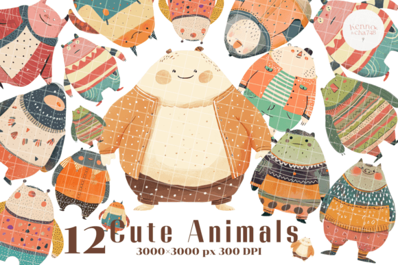 Cute Animal Clipart, Whimsical Creatures: A Designer's Delight