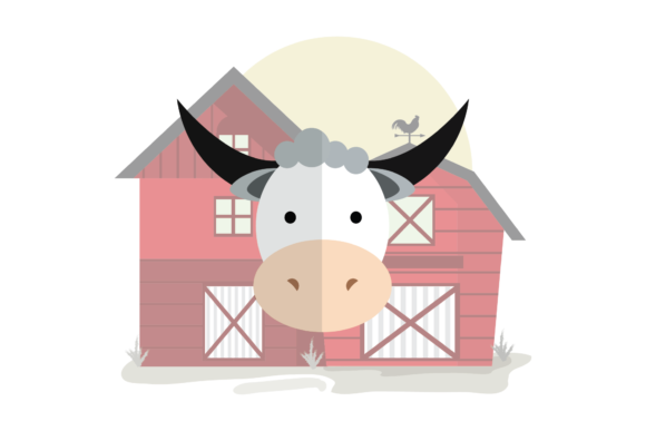 Cute Animal Head - Cow: Your New Favorite Design Asset