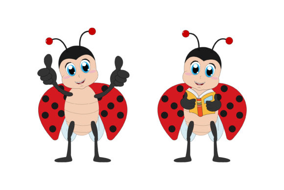 Cute Ladybug Animal Cartoon: A Playful Font for Whimsical Branding