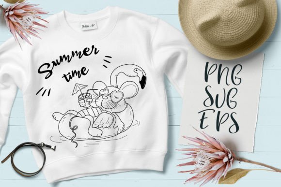 Cute Mouse Summer Happy Baby Animal SVG: A Fresh Design Asset