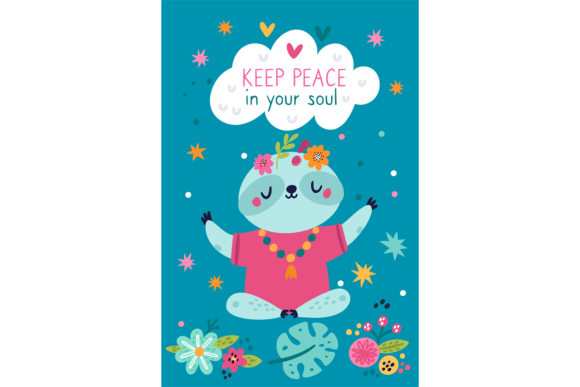 Discover the Charm of Cute Sloth Poster