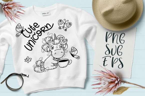 Enchanting Designs: Cute Pony Unicorn Happy Baby Animal SVG