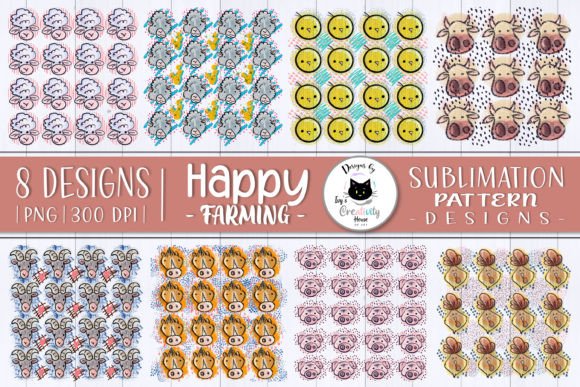 Infuse Whimsy Into Your Brand With Farm Animal Sublimation Patterns