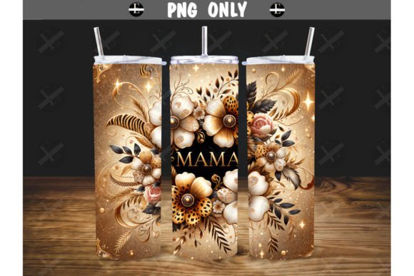 Mama Animal Print Floral Tumbler Wrap PNG: A Designer's Take
