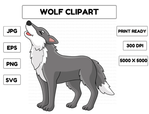 Unlocking Creative Potential with a Wolf Animal Colored Cartoon Illustration