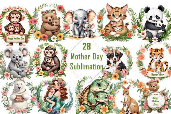 Watercolor Animal Mother's Day Sublimation: A Designer's Guide